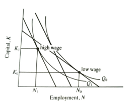 The optimal capital labor ratio
