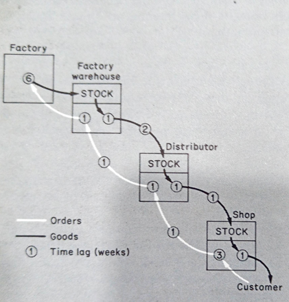 lags in ordering and supplying