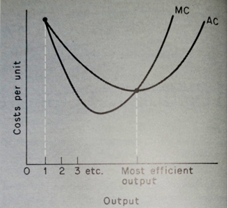 marginalism typical cost curves